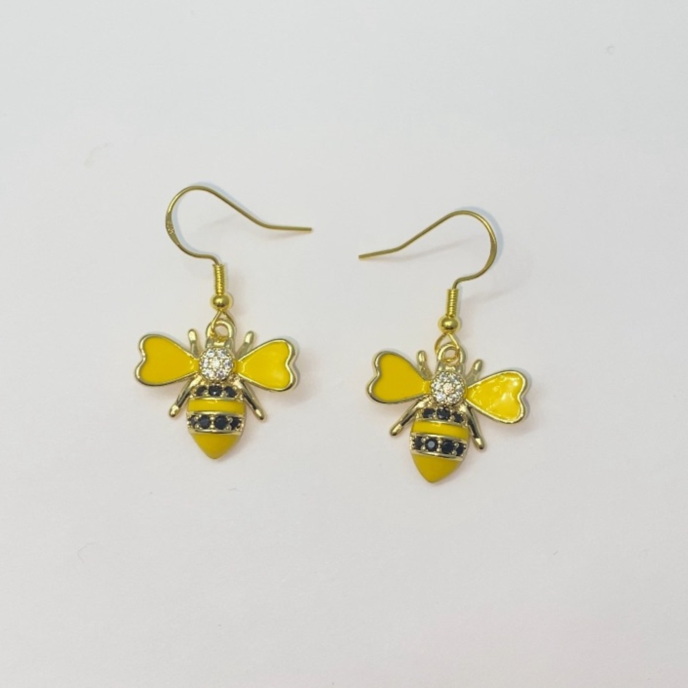 Yellow Bee Earrings 🐝✨